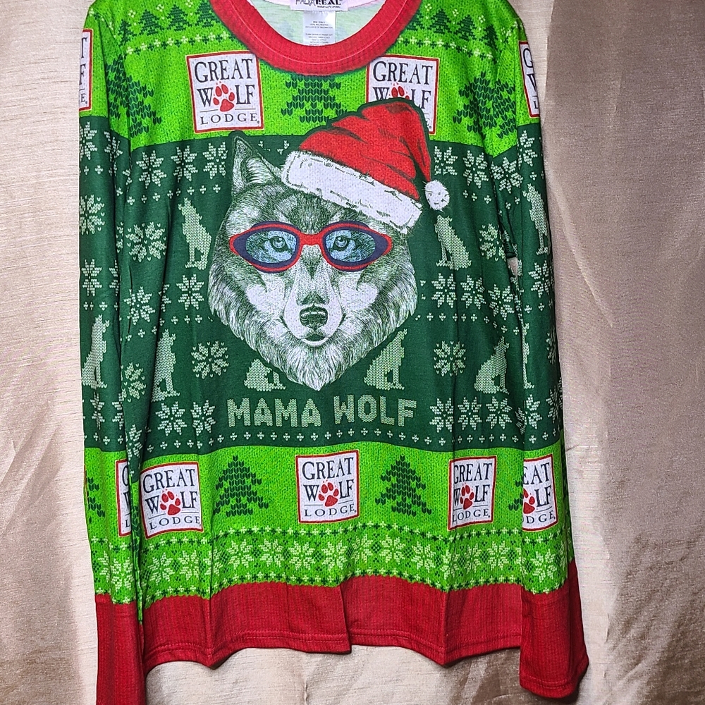 MAMA WOLF Faux Real T shirt sweater